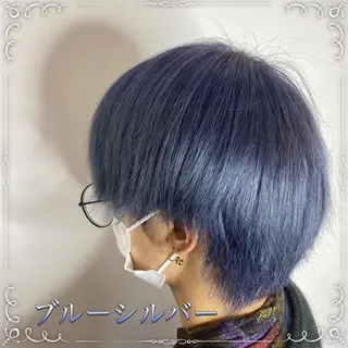 ショート カラー メンズ 🥀寒色女神 山口玲奈🥀のヘアスタイル