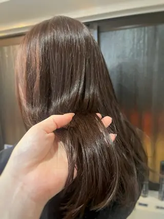 セミロング カラー 下石怜子/レイヤー/ 透明感カラーのヘアスタイル