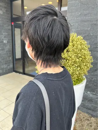 セミロング メンズカット¥0婦中 カットモデル大上聖矢のヘアスタイル