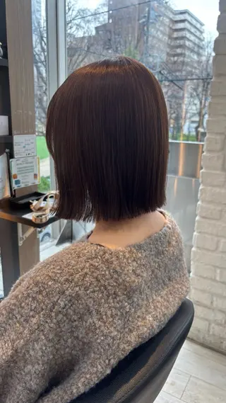 カラー miyu/ボブ/ 透明感カラー/栄のヘアスタイル