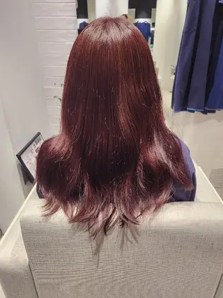 ロング カラー stair:case所属・💜艶髪カラー💜 🎶富川美希🎶のヘアスタイル
