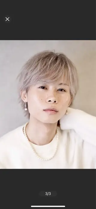 カラー ブリーチ1000円〜 メンズ特化板倉高史郎のヘアスタイル