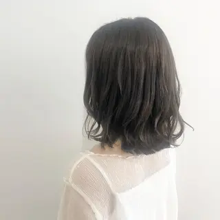 ミディアム カラー お洒落パーマ/ 艶カラー/michiのヘアスタイル