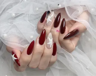 ネイル 〜Shine Nail〜【サイナネイル】パラジェル／ 長さだし／持ち込み／ワンホン／フィルイン所属・サイナ🎀 長さだし&デザインのネイルデザイン