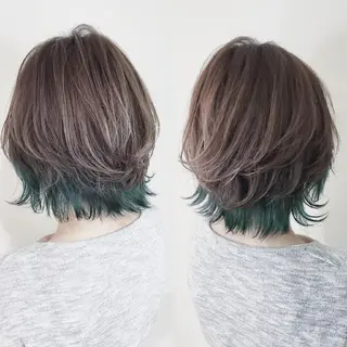 カラー ヘアアレンジ ショート 【髪質改善美容師】t occa茨木篠原健太のヘアスタイル