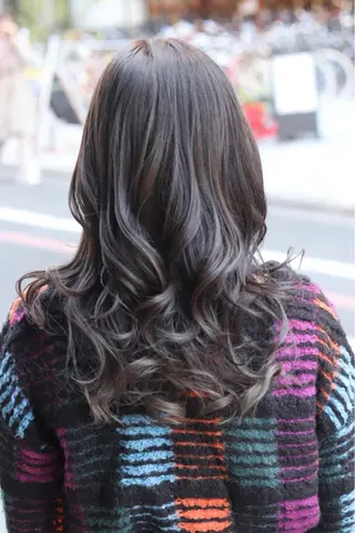 セミロング カラー ヘアアレンジ Recess hair所属・川内 政人のヘアスタイル