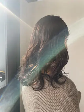 セミロング 艶カラー asukaのヘアスタイル