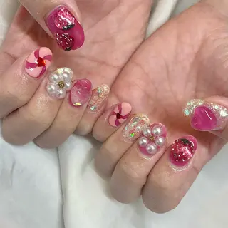 ミディアム カラー パーマ ヘアアレンジ メンズ キッズ ネイル マツエク・マツパ アイブロウ nail&eye Aoのマツエク・マツパデザイン