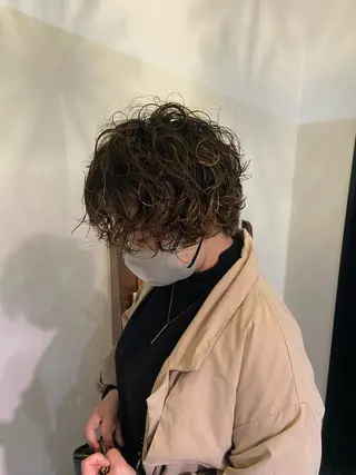 ショート パーマ 田中 あやなのヘアスタイル