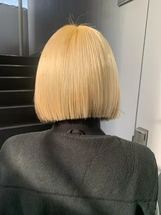 ショート カラー ウルフ🐺/ボブ ハイトーン🌈/増田のヘアスタイル