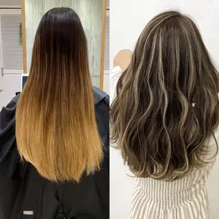 ロング カラー ヘアアレンジ TATSUYA アートディレクターのヘアスタイル