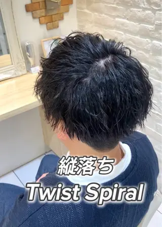 ミディアム パーマ メンズ ✨美髪の錬金術師🧙 縮毛矯正/嶽 涼太のヘアスタイル
