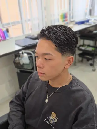 メンズ ショート パーマ Lapis 名古屋駅前店所属・LEN名古屋/パーマ 海外ヘア/メンズ特化のヘアスタイル