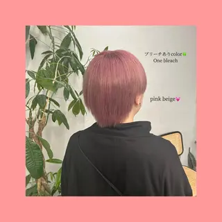 カラー aoi/暖色カラー/ プツッとボブ🎀のヘアスタイル