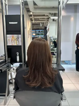 セミロング はにい カラー モデル募集中🌻のヘアスタイル