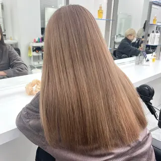 セミロング カラー ハイトーン/ 髪質改善/上質艶髪のヘアスタイル