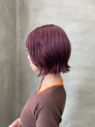 ショート カラー ハイトーン/レイヤー 🌸さくらのヘアスタイル