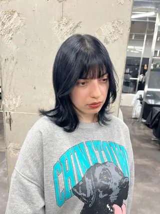 ミディアム カラー je suis heureuse所属・ハイライトカラー 🌀ゆい❣️のヘアスタイル