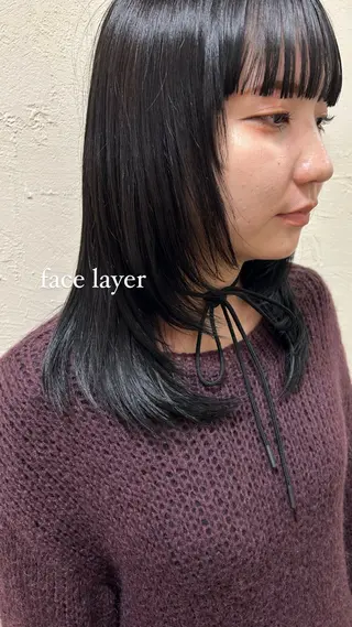 セミロング ミウラナツサ /レイヤーカットのヘアスタイル