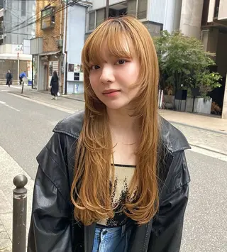 ロング 心斎橋カットモデル/ カノンのヘアスタイル