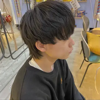 ショート カラー メンズ CLUTCH天王寺 西藤遥河のヘアスタイル