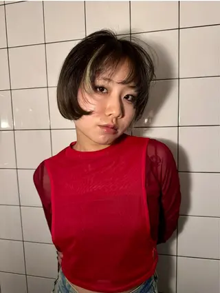 ミディアム 捺葵 @72tomi__のヘアスタイル