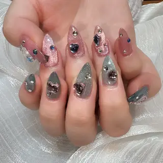 ネイル ネイル/耳つぼ 🖤RIKOのネイルデザイン