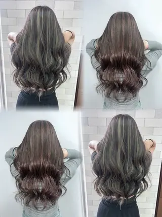ロング ハイトーン×艶カラー 🤍MIZUKIのヘアスタイル