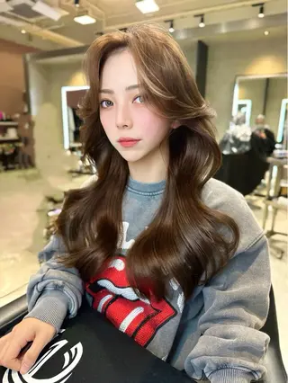 ロング カラー 中韓🇨🇳🇰🇷 🤍TAKAHIROのヘアスタイル