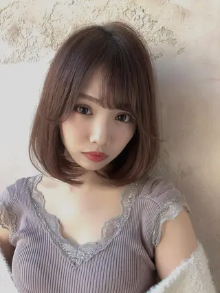 ミディアム 代表山口ひな 髪質改善のプロのヘアスタイル