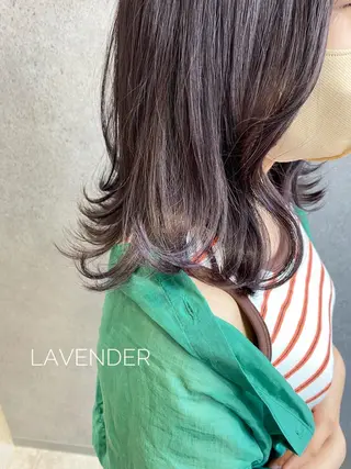 セミロング カラー clomus所属・YUKA艶髪 🌸寛ぎ部屋のヘアスタイル