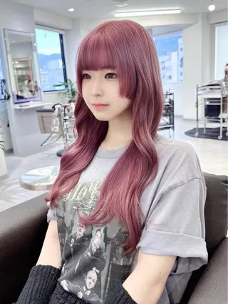 ロング カラー Elsa エルサのヘアスタイル