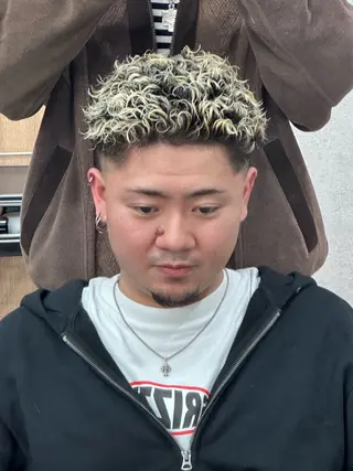 ショート パーマ メンズ SKILL ikebukuro所属・✂️メンズカット ひろき✂️のヘアスタイル