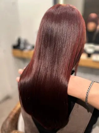カラー ［極潤］ヒアルロン酸 🫧カラー髪質改善のヘアスタイル