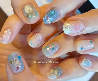 ネイル minimus._.nails(votre salon)所属・Kyu Yui(🇹🇼)のネイルデザイン