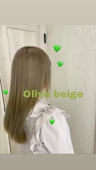 ロング カラー benji所属・Hamatsu Misakiのヘアスタイル