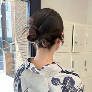 ミディアム ヘアアレンジ shin enom yuukaのヘアスタイル