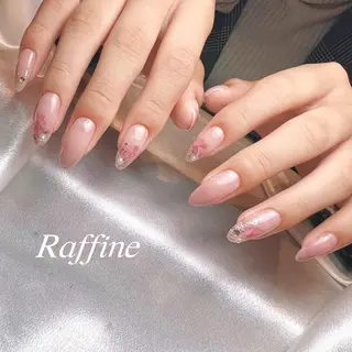 ネイル RAFFINE 月🦋🩵のネイルデザイン