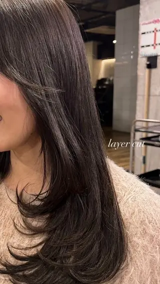 ロング 🤍ベージュ/透明感 韓国ヘア/まりん🤍のヘアスタイル
