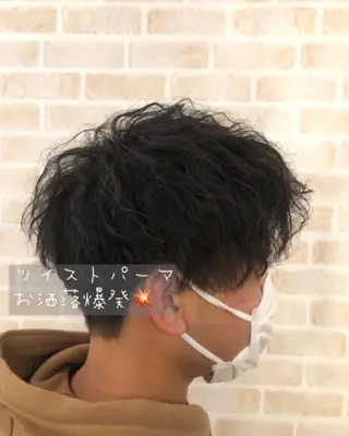 ショート パーマ メンズ 🟦西荻窪メンズ特化 美容師🟦Yu-Jiのヘアスタイル