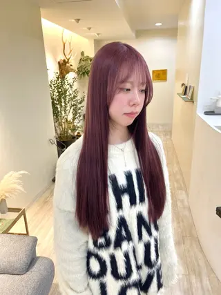 ロング カラー Kuku所属・つぼみ/パーマ ／レイヤー／ボブのヘアスタイル