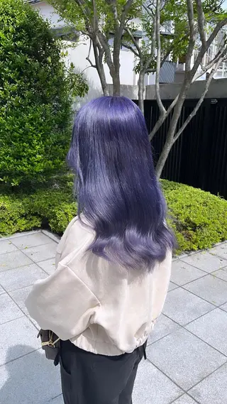 カラー ヘアアレンジ 🩶【推しハイトーン 】yuzu🩶のヘアスタイル