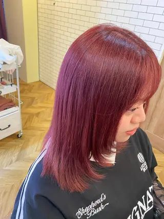 セミロング 南上 野々佳のヘアスタイル