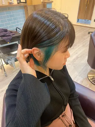 ミディアム カラー 🍑 モモカ🍑のヘアスタイル