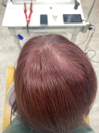 セミロング limitみづき🌙 ブリーチカラーのヘアスタイル