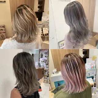 セミロング カラー ヘアアレンジ 【Sweep】おじま のぞみのヘアスタイル