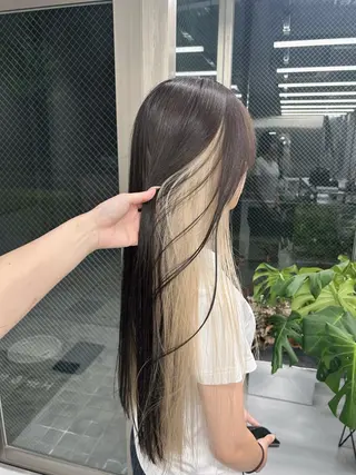 ロング カラー 松原 朱里のヘアスタイル