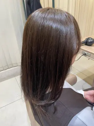 ミディアム カラー 韓国ヘアメイク🎀/ 縮毛矯正✨山本媛香のヘアスタイル