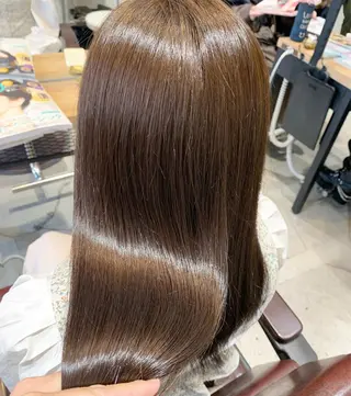 ミディアム カラー ヘアアレンジ 💛髪質改善/透明感 カラー🧡reikaのヘアスタイル