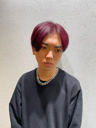 ショート カラー メンズ ブリーチ/ハイトーン 🌏💊RAINEのヘアスタイル